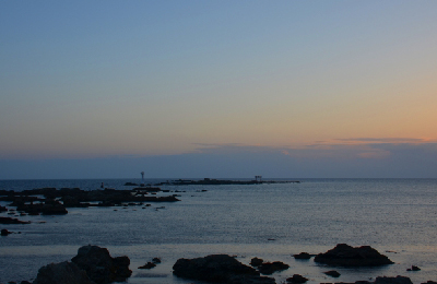 海と山のある風景